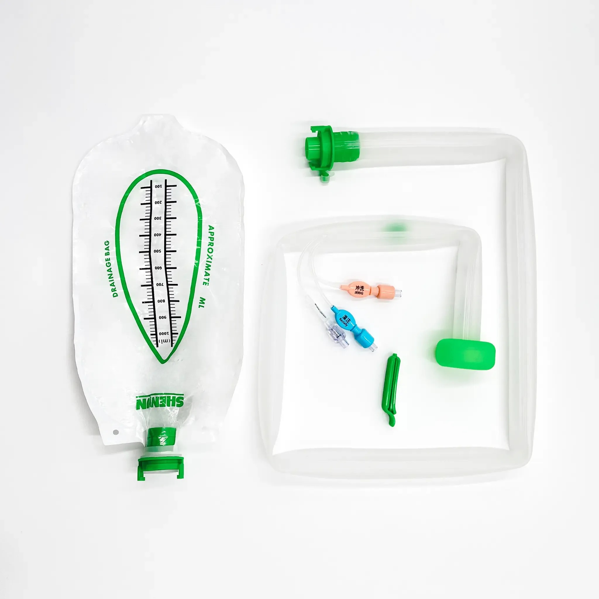 Fecal Management Kit with 2 Collection Bags, Fecal Incontinence System for ICU